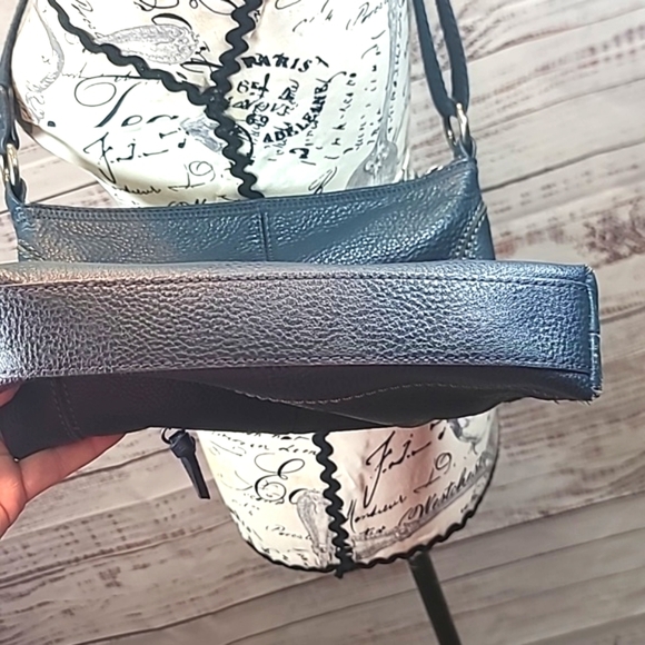 the sak blue pebbled leather crossbody - Picture 8 of 10